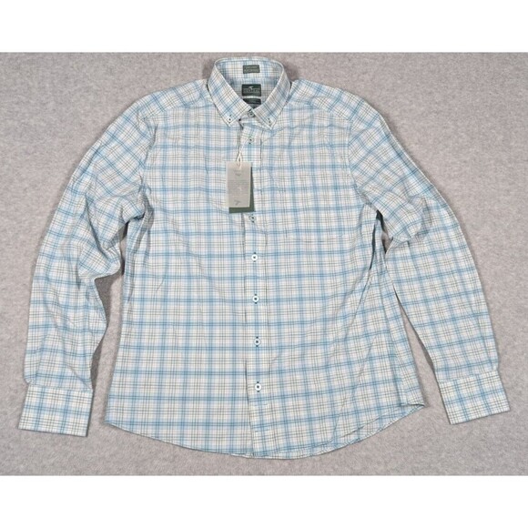 GENTEAL Men‎ Shirt Small NWT $125 Greer Untucked Sport Long Sleeve Performance - Picture 1 of 9